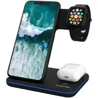 3-in-1 Wireless Charger for iOS Devices iPhone Airpods, Black. -  CNS-WCS303B